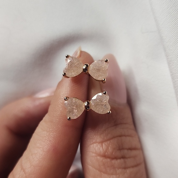 Betsey Johnson Bow Earrings - Picture 3 of 4